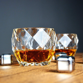 Diamond Shaped Whiskey Glass 340ml Set of 6