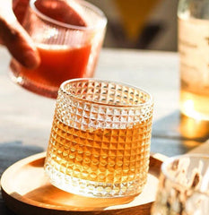 Spinning Glass Diamond 170ml Set of 6