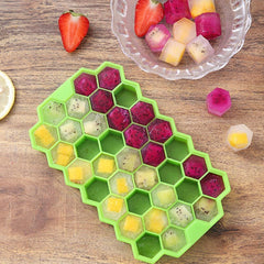 Honeycomb Ice Tray with Lid 37 cube