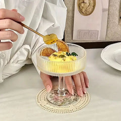 Ribbed Coupe Glass 210ml Set of 6