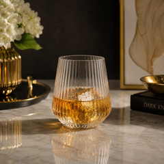 Ribbed Curve Stemless Tumbler 385ml Set of 6