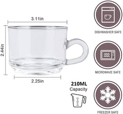 Roma Tea Cup 210ml Set of 6