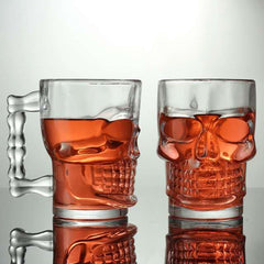 Skull Glass Mug 540ml Set of 6