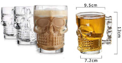 Skull Glass Mug 540ml Set of 6