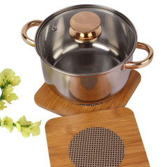 Square Shape Bamboo Wooden Coaster