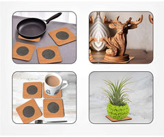 Square Shape Bamboo Wooden Coaster