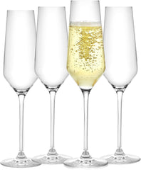Tall Champagne Flute Glass 250ml Set of 6