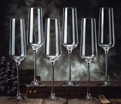 Tall Champagne Flute Glass 250ml Set of 6