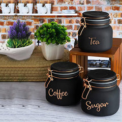 Tea Coffee Sugar Glass Containers