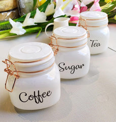 Tea Coffee Sugar Glass Containers