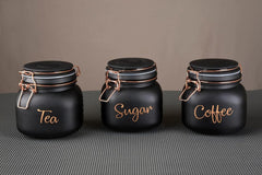 Tea Coffee Sugar Glass Containers