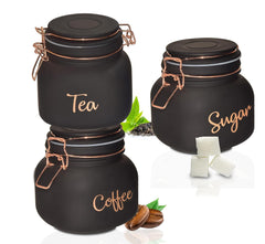 Tea Coffee Sugar Glass Containers