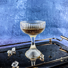 Vintage Ribbed Wine Goblet 180ml