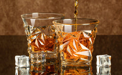 Cracked Whiskey Glass 300ml Set of 6