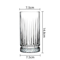 Crystal Striped Juice Glass 280ml Set of 6