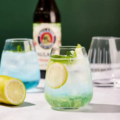 Oval Stripe Glass 390ml Set of 6