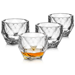 Diamond Shaped Whiskey Glass 340ml Set of 6