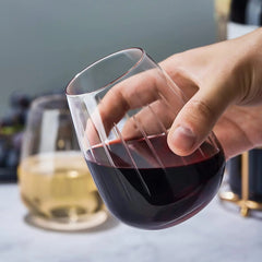 Oval Stripe Glass 390ml Set of 6