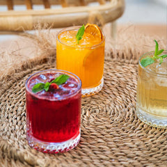 Crystal Striped Whiskey Tumbler 335ml Set of 6