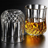 Diamond Crystal Cut Whiskey Glass 220ml Set of 6