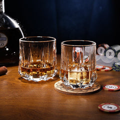 Rock Style Whiskey Glass 250ml Set of 6