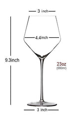 Burgundy Wine Glass 680ml Set of 6