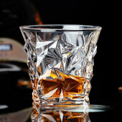 Cracked Whiskey Glass 300ml Set of 6