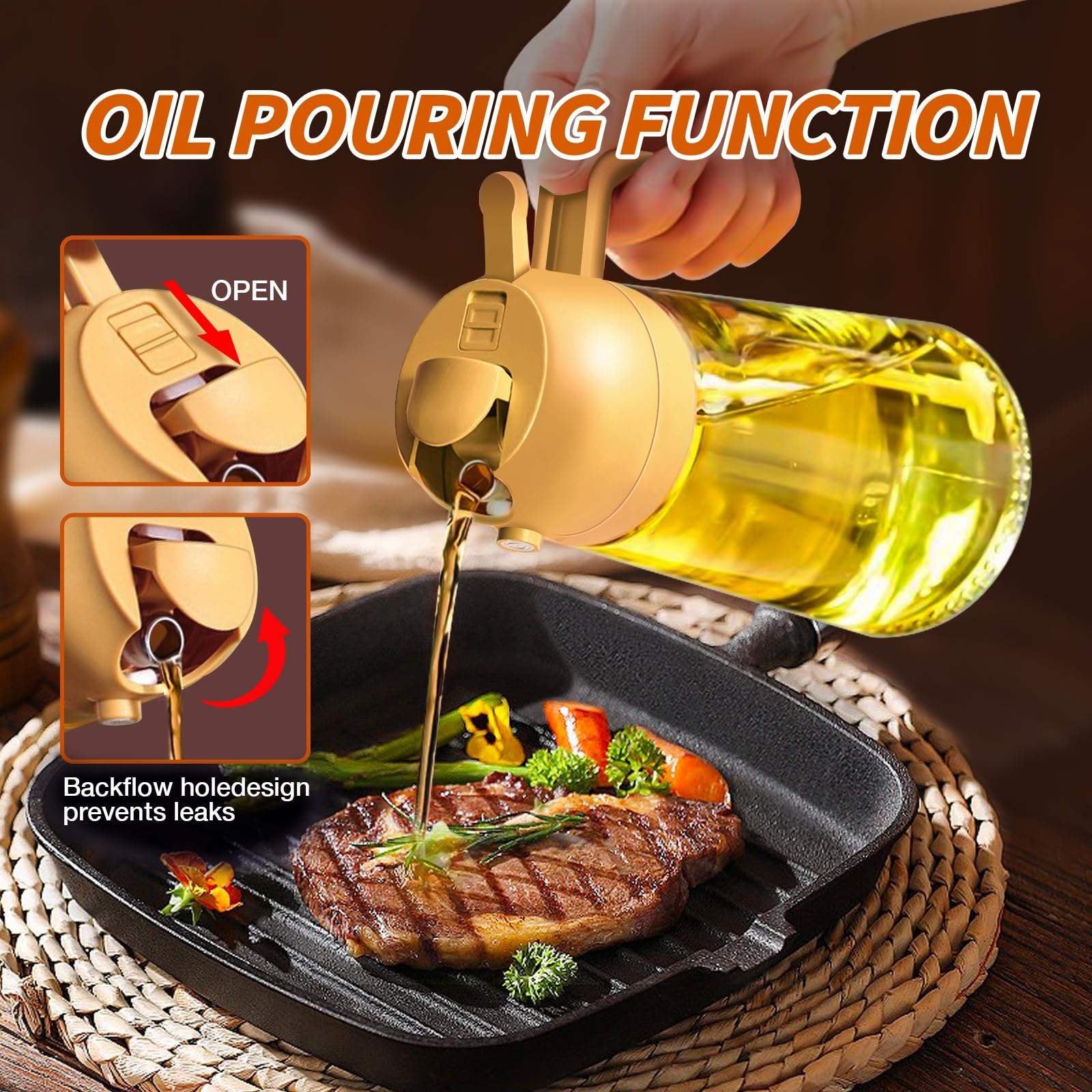 2 in 1 Oil Dispenser 470ml
