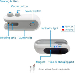 2 in 1 USB Rechargeable Bag Sealer & Cutter