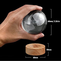 3D Solar System Crystal Ball Lamp