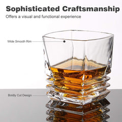 3 Tier Whiskey Glass 300ml Set of 6