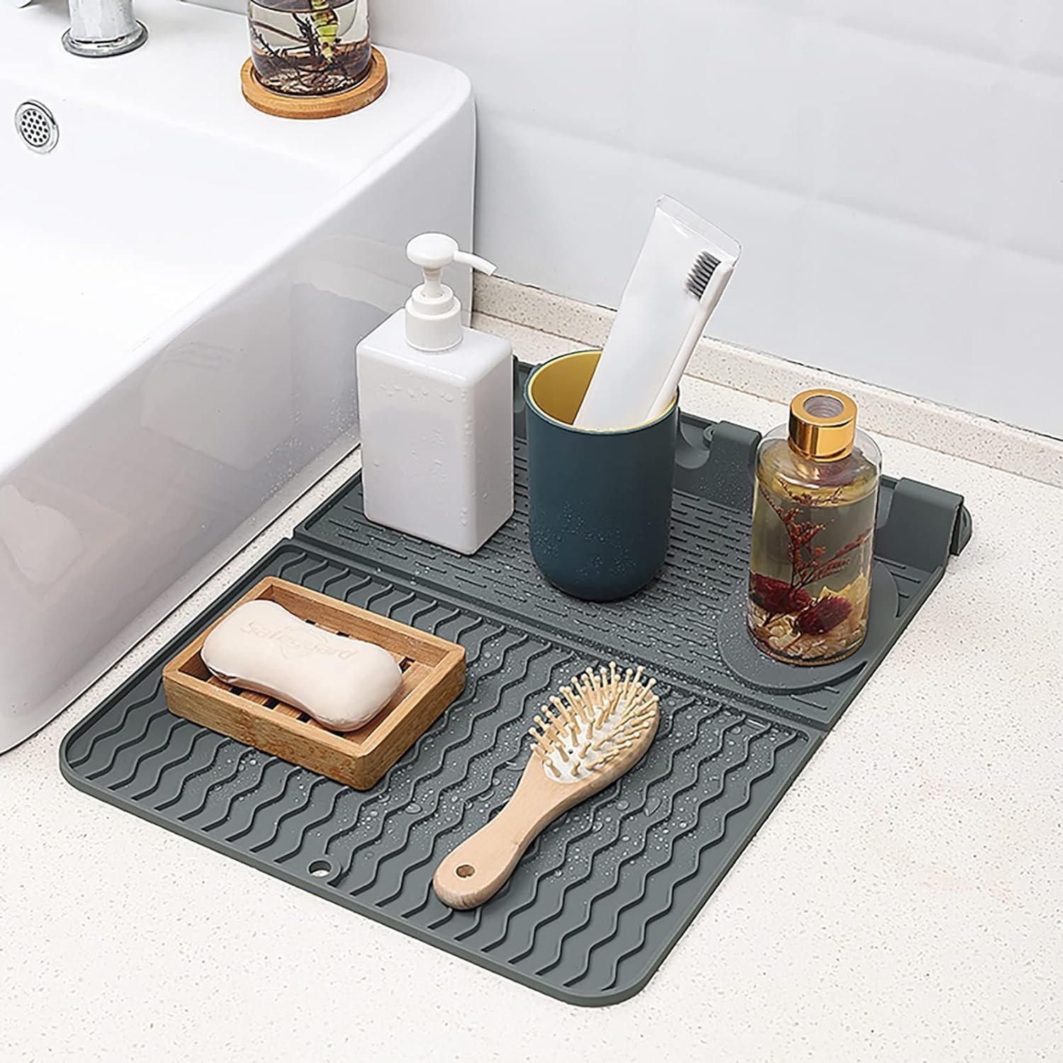 3 in 1 Kitchen Silicone Dish Drying Mat
