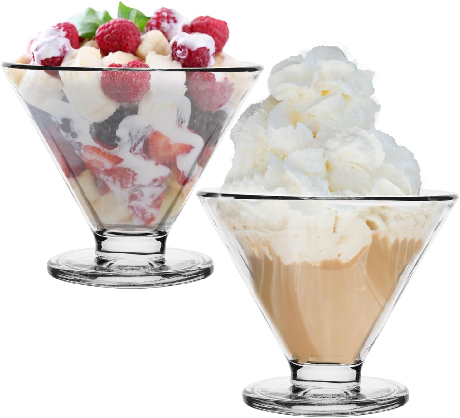 V Shape Ice cream Bowl 250ml Set of 6