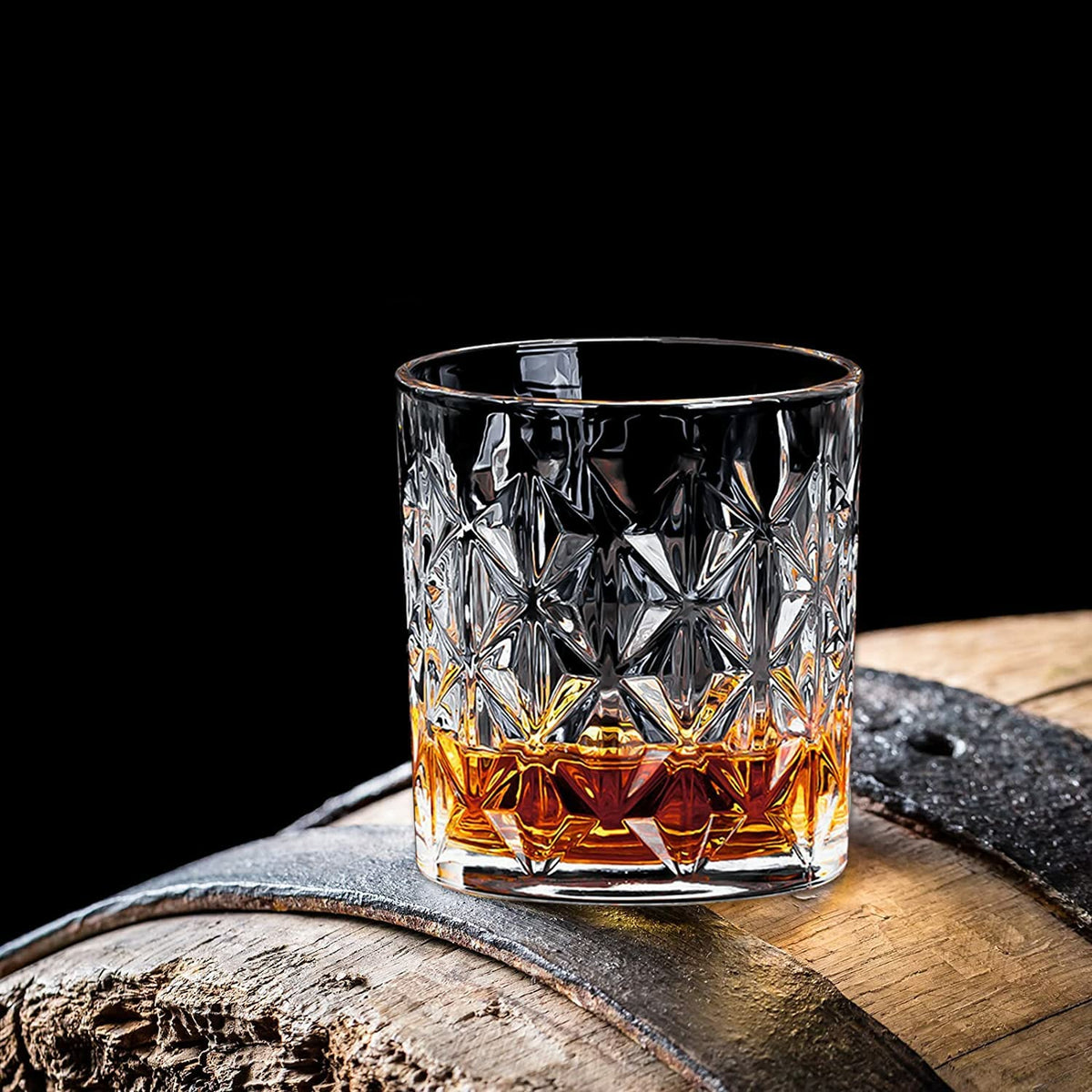 Triangle Pyramid Whiskey Glass 300ml Set of 6