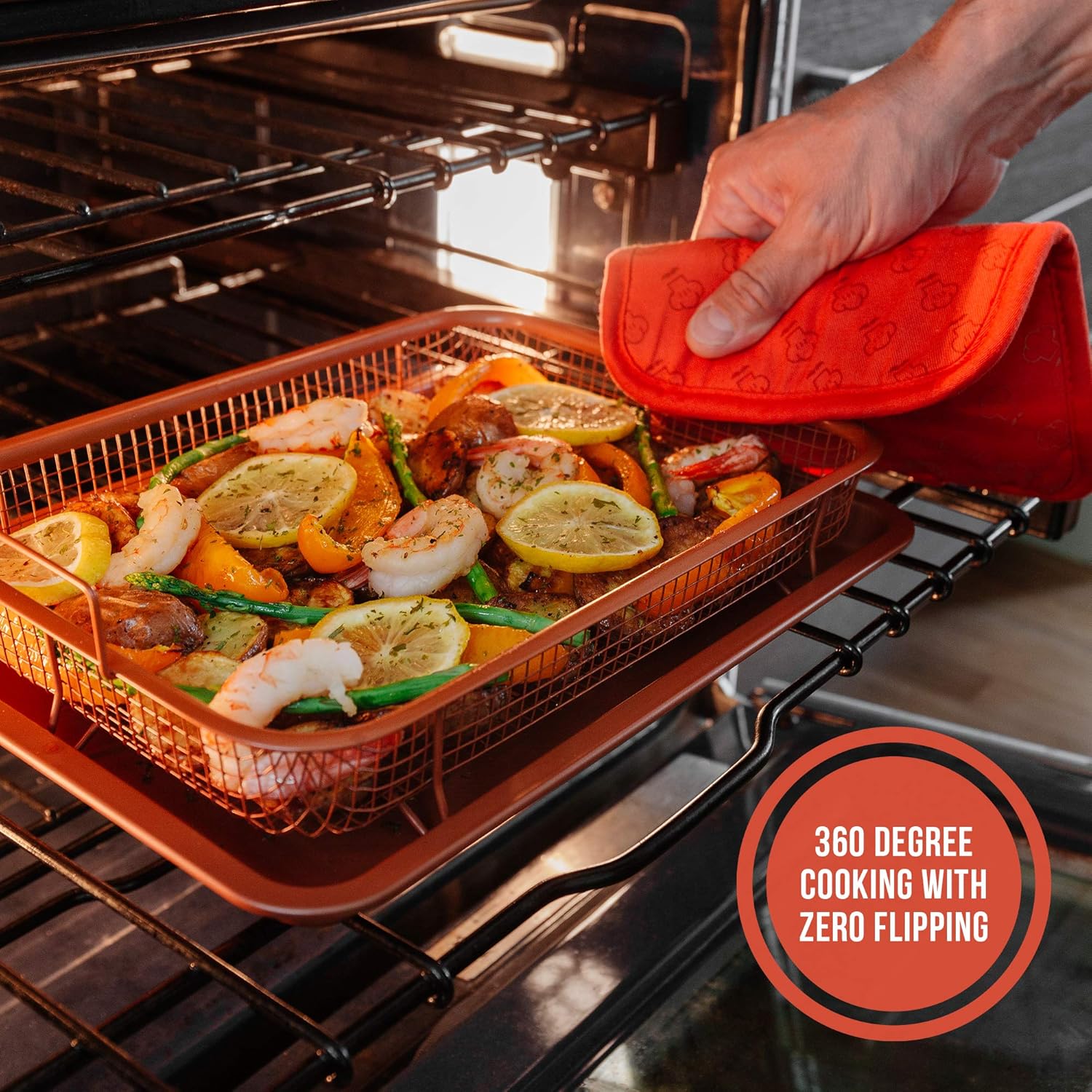 Air Fryer Basket & Tray for Oven
