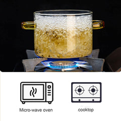Borosilicate Glass Casserole with Lid 1200ml