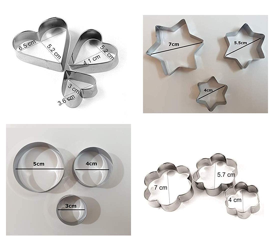 Cookie Cutter 4 Shape 12pcs