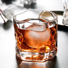Crumpled Whiskey Tumbler 280ml Set of 6