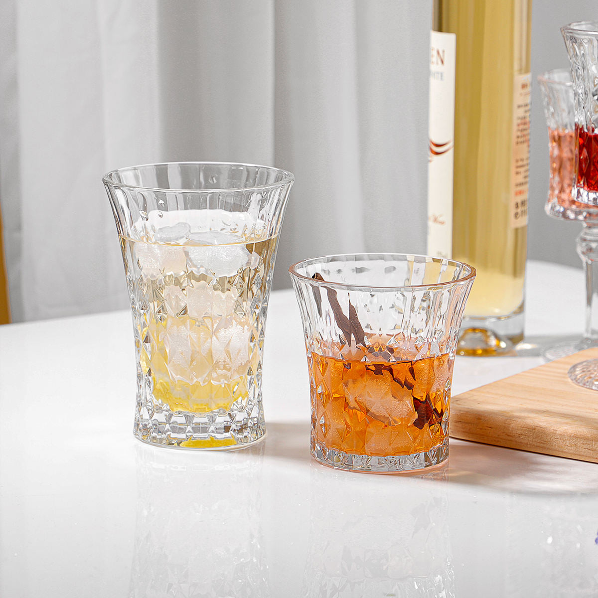 Crystal Tall Narrow Glass 250ml Set of 6