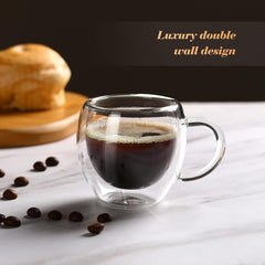 Double Wall Glass Cup 80ml