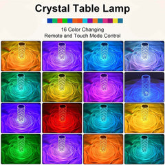 Diamond Crystal Touch Lamp with Remote