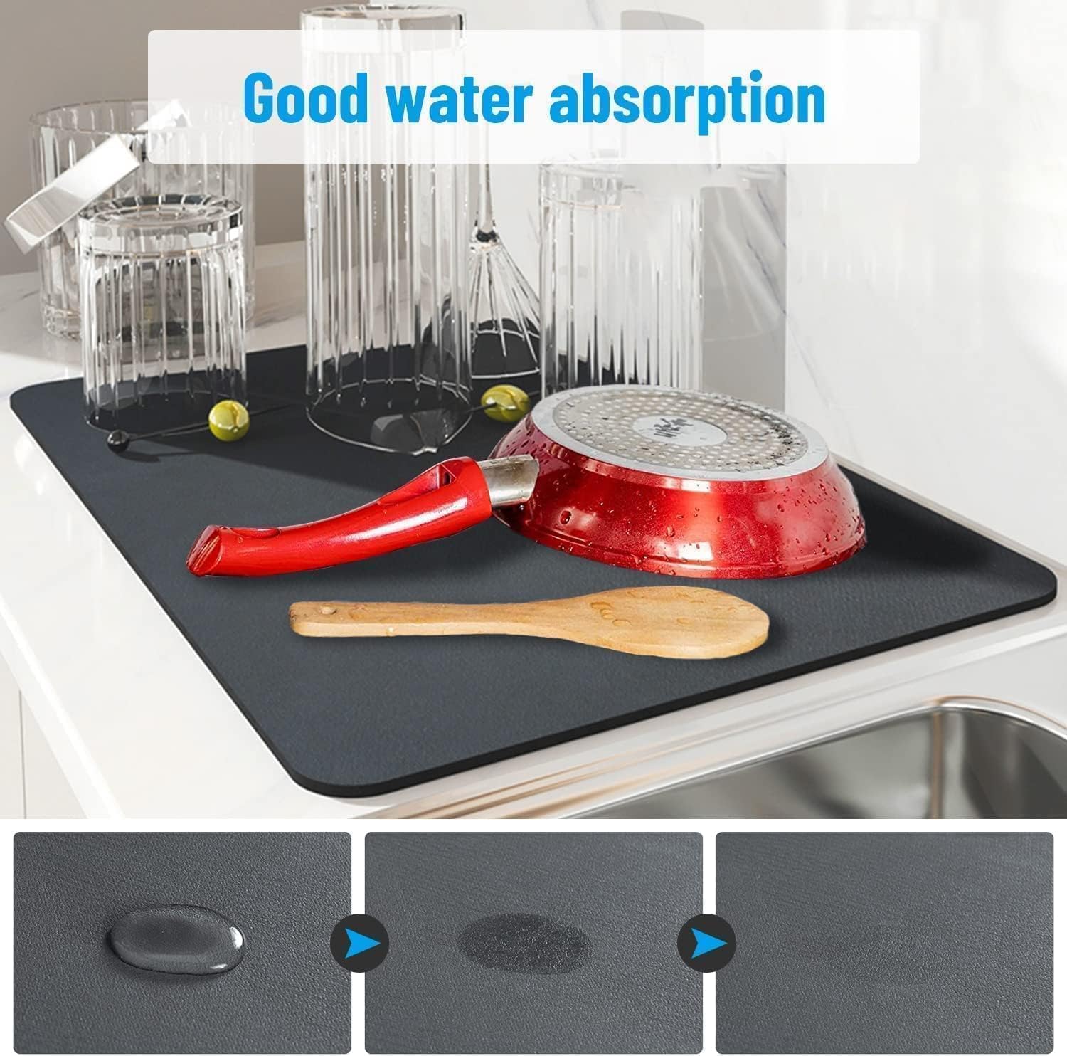 Dish Drying Mat for Kitchen