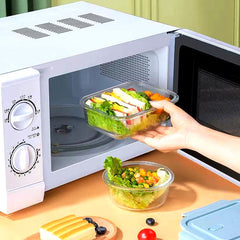 Rectangle Glass Lunch Box with Silicone Lid