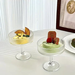 Ribbed Coupe Glass 210ml Set of 6