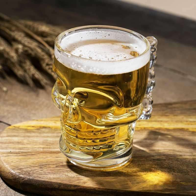 Skull Glass Mug 540ml Set of 6