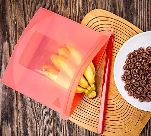 Silicone Food Storage Bags 1000ml Set of 5