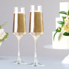 Tall Champagne Flute Glass 250ml Set of 6