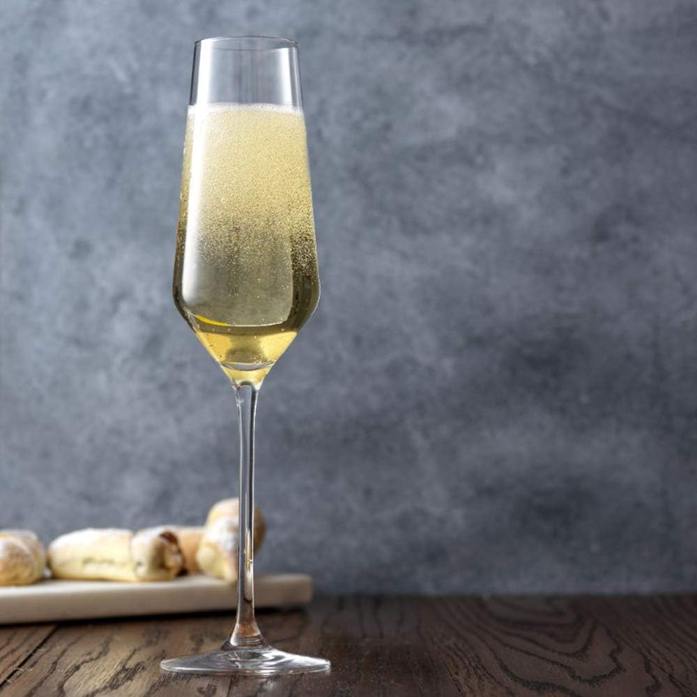 Tall Champagne Flute Glass 250ml Set of 6