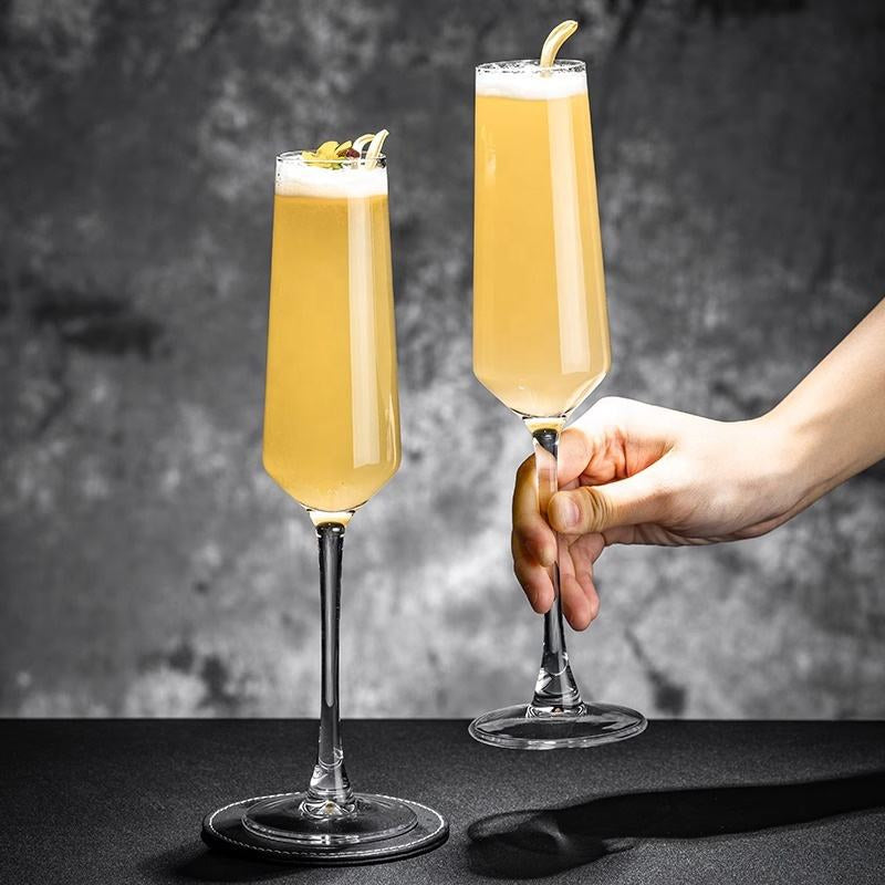 Tall Champagne Flute Glass 250ml Set of 6