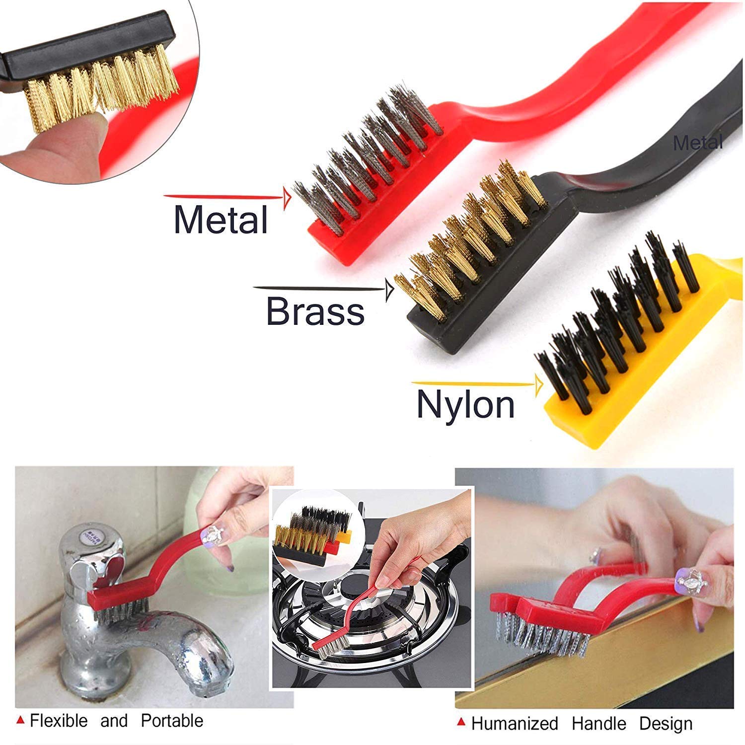 Wire Brush Set of 3pcs